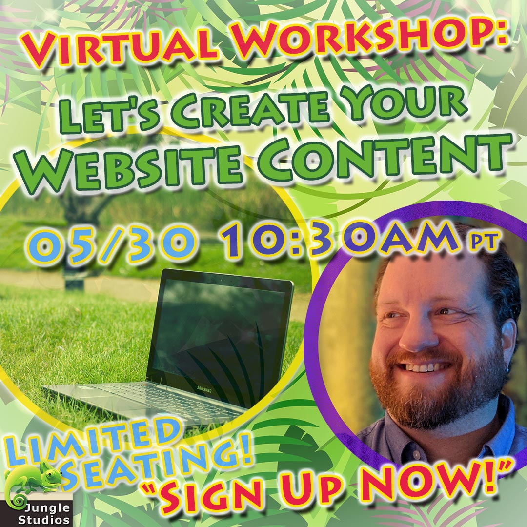VIRTUAL WORKSHOP: Let's Create Your Website Content