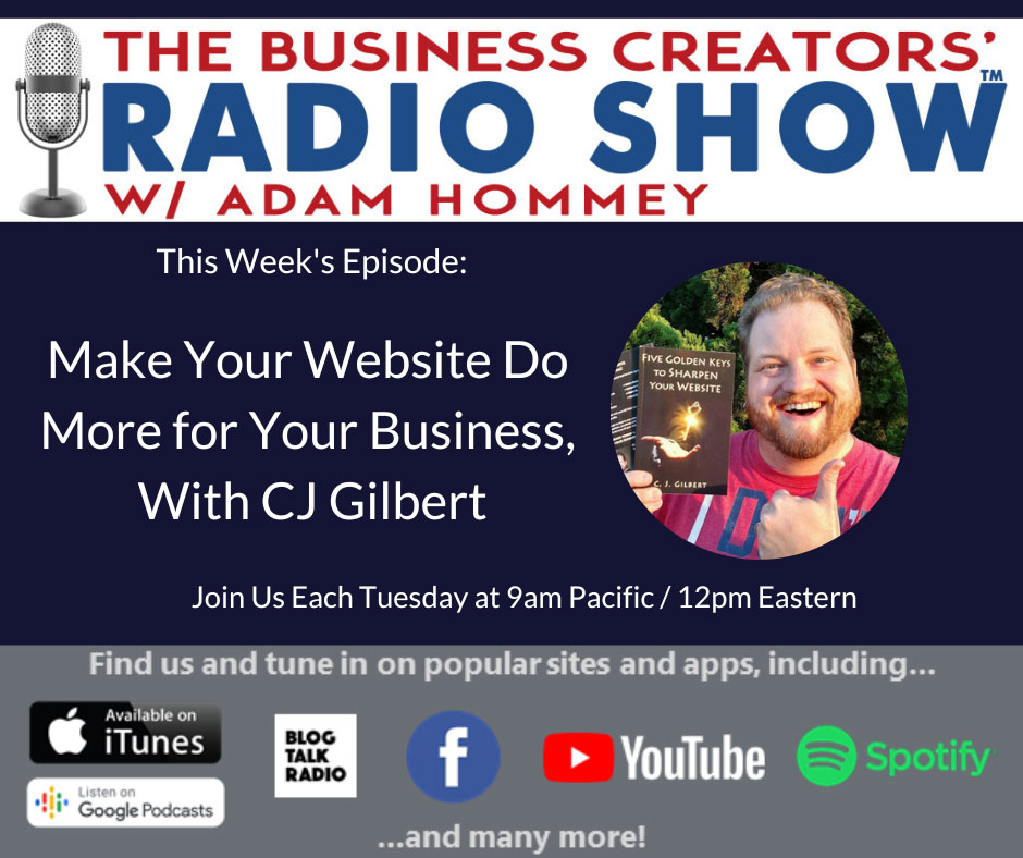 CJ on The Business Creators Radio Show with Adam Hommey