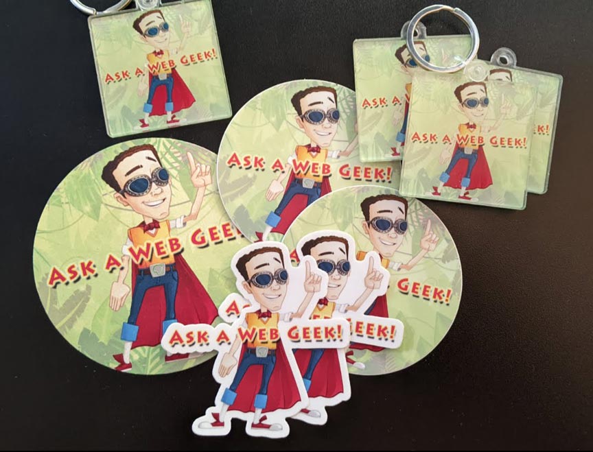 Ask A Web Geek Merch by StickerMule