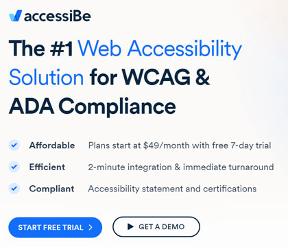 accessiBe : Website Accessibility