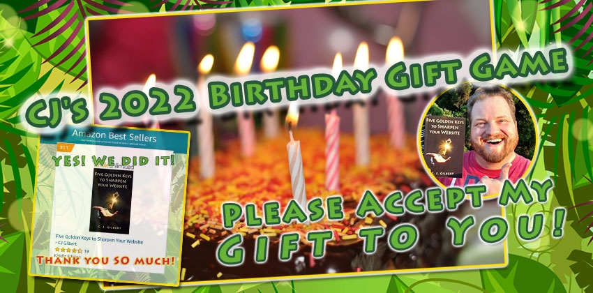 CJ&#039;s 2022 Birthday Gift Game